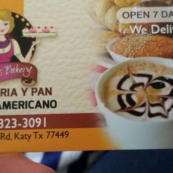 Alicia's Bakery - Business card - Salvadoran Near Me - Katy, Texas