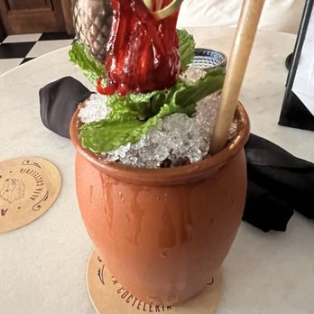 Antiguo 26 - This is the Arbusto. Spicy  and the flower was sweet with mint. - Cocktail Bars Near Me - San Juan, Puerto Rico