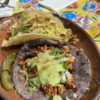 Chuy's Fiestas - Regular Tacos (shredded chicken and al pastor) - Mexican Near Me - San Francisco, California