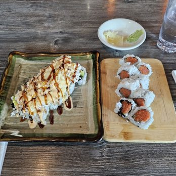Mizukiyama Sushi - Baked scallop and spicy tuna rolls - Japanese Near Me - San Diego, California Mizukiyama Sushi - Baked scallop and spicy tuna rolls - Japanese Near Me - San Diego, California