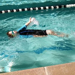 Learning backstroke!