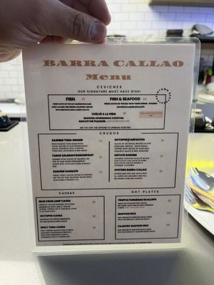 Menu photo 3 Barra Callao North Miami Beach, FL