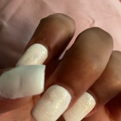 California Nails - You can see where my skin got cut by the nail thing