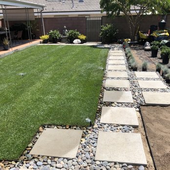Union Landscape - Just before deck went in (lower right corner) - Landscaping Near Me