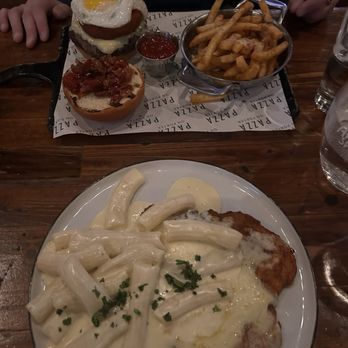 Pazza on Porter - Build your own chicken parm and hangover burger with truffle fries - Italian Near Me - Boston, Massachusetts Pazza on Porter - Build your own chicken parm and hangover burger with truffle fries - Italian Near Me - Boston, Massachusetts