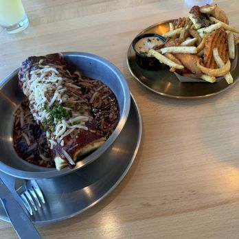 Odie B's - Rino - The Hustler and mixed bag of fries - Burgers Near Me - Denver, Colorado