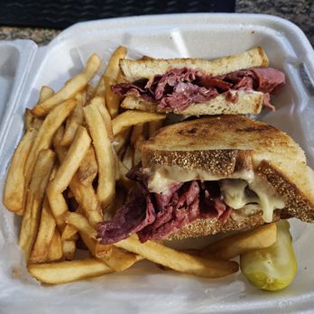 Red Olive - Sad corned beef sandwiches - Greek Near Me - West Bloomfield, Michigan