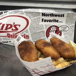 Zips Drive In - Halibut and French fries