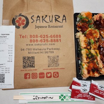 Sakura - Our order. - Sushi Bars Near Me - Mililani, Hawaii Sakura - Our order. - Sushi Bars Near Me - Mililani, Hawaii
