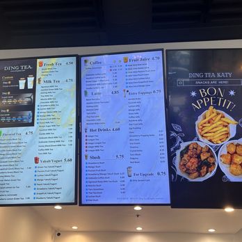 Ding Tea - Menu - Coffee & Tea Near Me - Katy, Texas