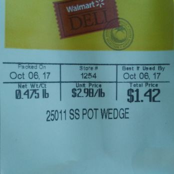 Walmart Supercenter - I asked for a pound of wedges in the bucket for 12.99. I got neither. - Department Stores Near Me - Bellmead, Texas Walmart Supercenter - I asked for a pound of wedges in the bucket for 12.99. I got neither. - Department Stores Near Me - Bellmead, Texas