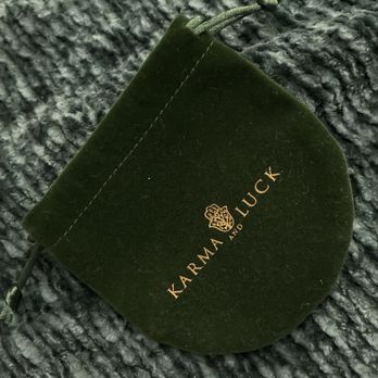 Karma and Luck - Super soft gift bag. This will keep your jewelry clean when you take it off you can keep it in the bag n toss it into your purse. - Jewelry Near Me - Universal City, California