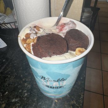 Marble Slab Creamery - FUDGE BROWNIE SUNDAE - Ice Cream & Frozen Yogurt Near Me - San Antonio, Texas Marble Slab Creamery - FUDGE BROWNIE SUNDAE - Ice Cream & Frozen Yogurt Near Me - San Antonio, Texas