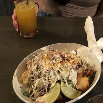 Social Cantina - The "fish bowl" and "socialite" cocktail - Tacos Near Me - Bloomington, Indiana