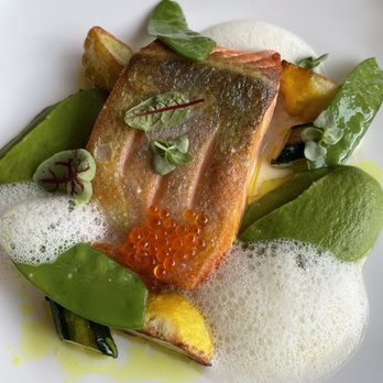 Le Jardinier - The salmon - French Near Me - Houston, Texas
