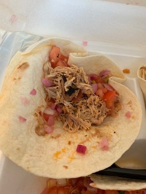 Photo of Tequileria - Charlotte, NC, US. Chicken Taco Mexican Style