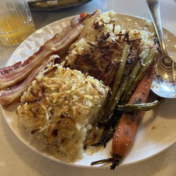 Maison Margaux - Sad vegetables, both burnt and undercooked hashbrowns, and sad flabby bacon - Bars Near Me - Minneapolis, Minnesota