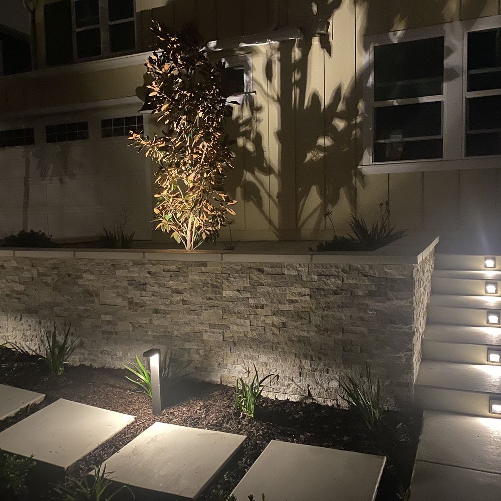 Gran Tierra - steps leading up to a house at night - Landscaping Near Me - San Marcos, California Gran Tierra - steps leading up to a house at night - Landscaping Near Me - San Marcos, California