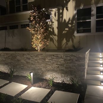 Gran Tierra - steps leading up to a house at night - Landscaping Near Me - San Marcos, California Gran Tierra - steps leading up to a house at night - Landscaping Near Me - San Marcos, California