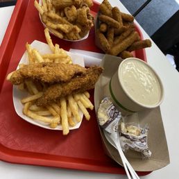 Fried seafood