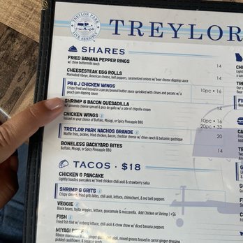 Treylor Park - Saint Augustine - Menu - Cocktail Bars Near Me - St. Augustine, Florida