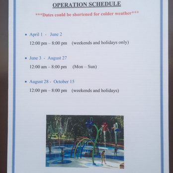 Hidden Valley Park - Splash pad schedule spring/summer 2017 - Parks Near Me - Hanford, California Hidden Valley Park - Splash pad schedule spring/summer 2017 - Parks Near Me - Hanford, California