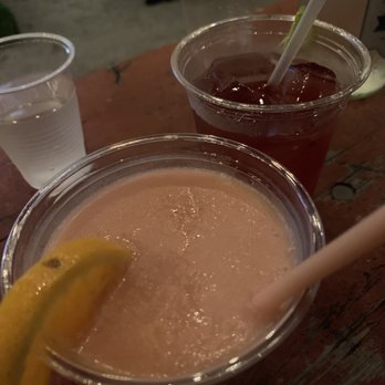Parklife - Good heavily spiked margaritas and cocktails. Belefonte on the left and just a cranberry juice on the right - Bars Near Me - Brooklyn, New York Parklife - Good heavily spiked margaritas and cocktails. Belefonte on the left and just a cranberry juice on the right - Bars Near Me - Brooklyn, New York
