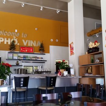 Pho Vina - Bar seating and kitchen - Vietnamese Near Me - Pomona, California