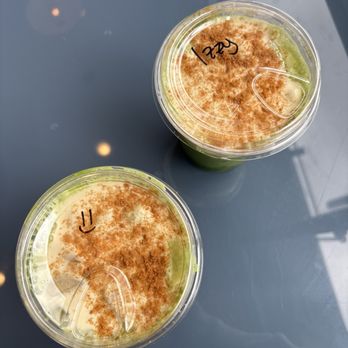 Academic Coffee - Banana cream matcha - layer of banana cream - Bakeries Near Me - San Jose, California Academic Coffee - Banana cream matcha - layer of banana cream - Bakeries Near Me - San Jose, California