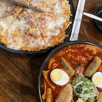 Misoolkwan OC - tteokbokki, cheese corn pancake - Korean Near Me - Buena Park, California