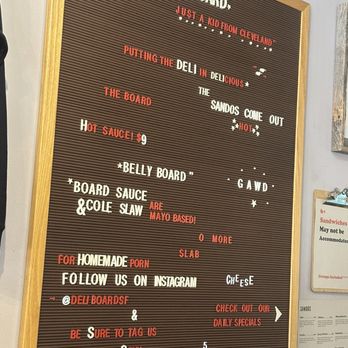 Deli Board - Delis Near Me - San Francisco, California