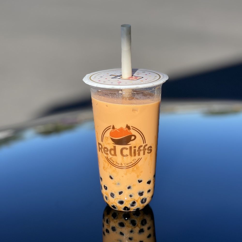 Thai Iced Tea with Boba