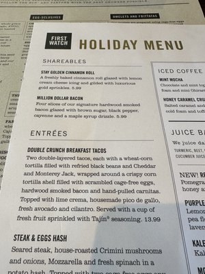 Menu photo 1 First Watch Camp Hill, PA Menu photo 1 First Watch Camp Hill, PA