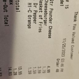 The receipt The receipt
