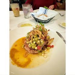 City Kitchen - Bone-in pork chop with Southern succotash