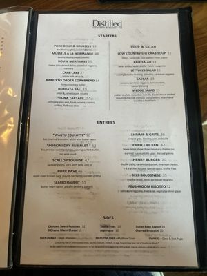 Menu photo 1 Distilled On Jefferson Lexington, KY
