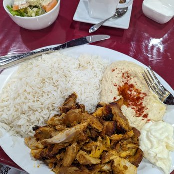 Lebanese Palace - Chicken schwarma plate. - Lebanese Near Me - Chandler, Arizona
