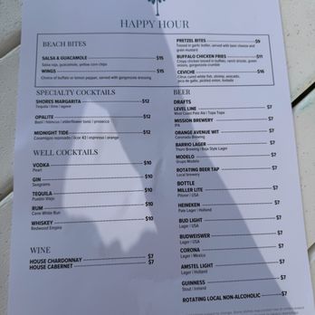 Shores Restaurant - Happy hour menu - New American Near Me - La Jolla, California Shores Restaurant - Happy hour menu - New American Near Me - La Jolla, California