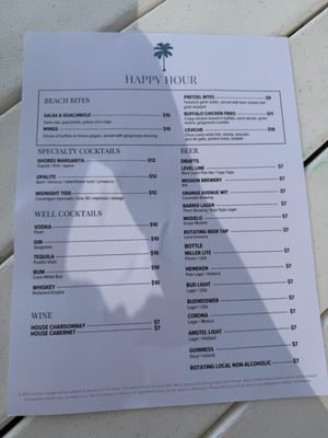 Menu photo 1 Shores Restaurant La Jolla, CA Menu photo 1 Shores Restaurant La Jolla, CA