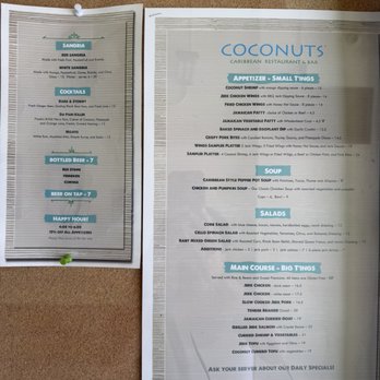 Coconuts Caribbean Restaurant & Bar - Menu as of March 2026 - Caribbean Near Me - Palo Alto, California Coconuts Caribbean Restaurant & Bar - Menu as of March 2026 - Caribbean Near Me - Palo Alto, California