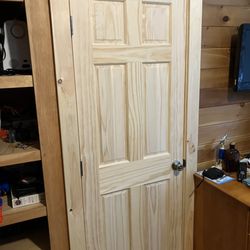 Brighton Handyman - Completed a closet renovation with tongue and groove board, a new pine door with trim to match