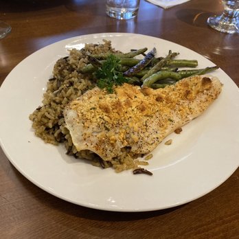 The Local Dining and Spirits - Ritz cracker haddock with rice and green beans - American Near Me - Northville, New York