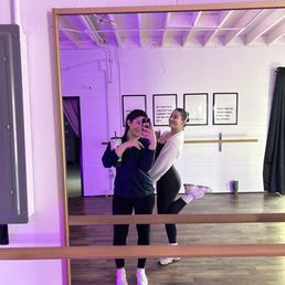 my bff & I after dance fitness class