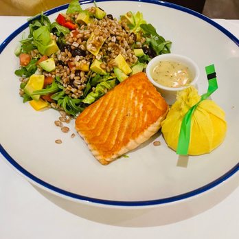 Bond 45 - Seared Salmon & Farro Salad - Italian Near Me - New York, New York