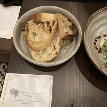 Olin Bar & Kitchen - Bread served with burrata - New American Near Me - Detroit, Michigan Olin Bar & Kitchen - Bread served with burrata - New American Near Me - Detroit, Michigan