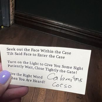 The Gatsby - Riddle for entrance - Speakeasies Near Me - Chicago, Illinois