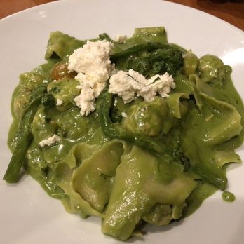 Sweet Grass Grill - Chicken sausage pappardelle with creamy pesto sauce - New American Near Me - Tarrytown, New York Sweet Grass Grill - Chicken sausage pappardelle with creamy pesto sauce - New American Near Me - Tarrytown, New York