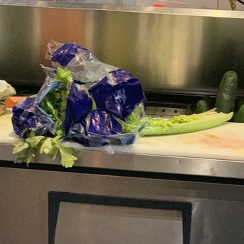 Carrot Express - Unwashed celery going right into the juicier!!! - Juice Bars & Smoothies Near Me - Miami, Florida