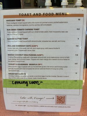 Menu photo 2 Voyager Craft Coffee San Jose, CA Menu photo 2 Voyager Craft Coffee San Jose, CA