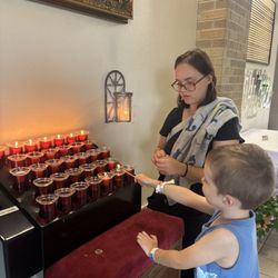 St Joseph's Catholic Church - A safe place to light candles to pray for the world, family and friends. My grandson lives to light a candle.
